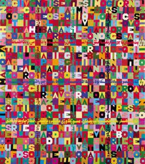 Alighiero Boetti - Oggi Venisetesimo Giorno Undicesimo Mese Anno Millenoveiooo Antoto Alighiero E Boetti Allamato Pantheon