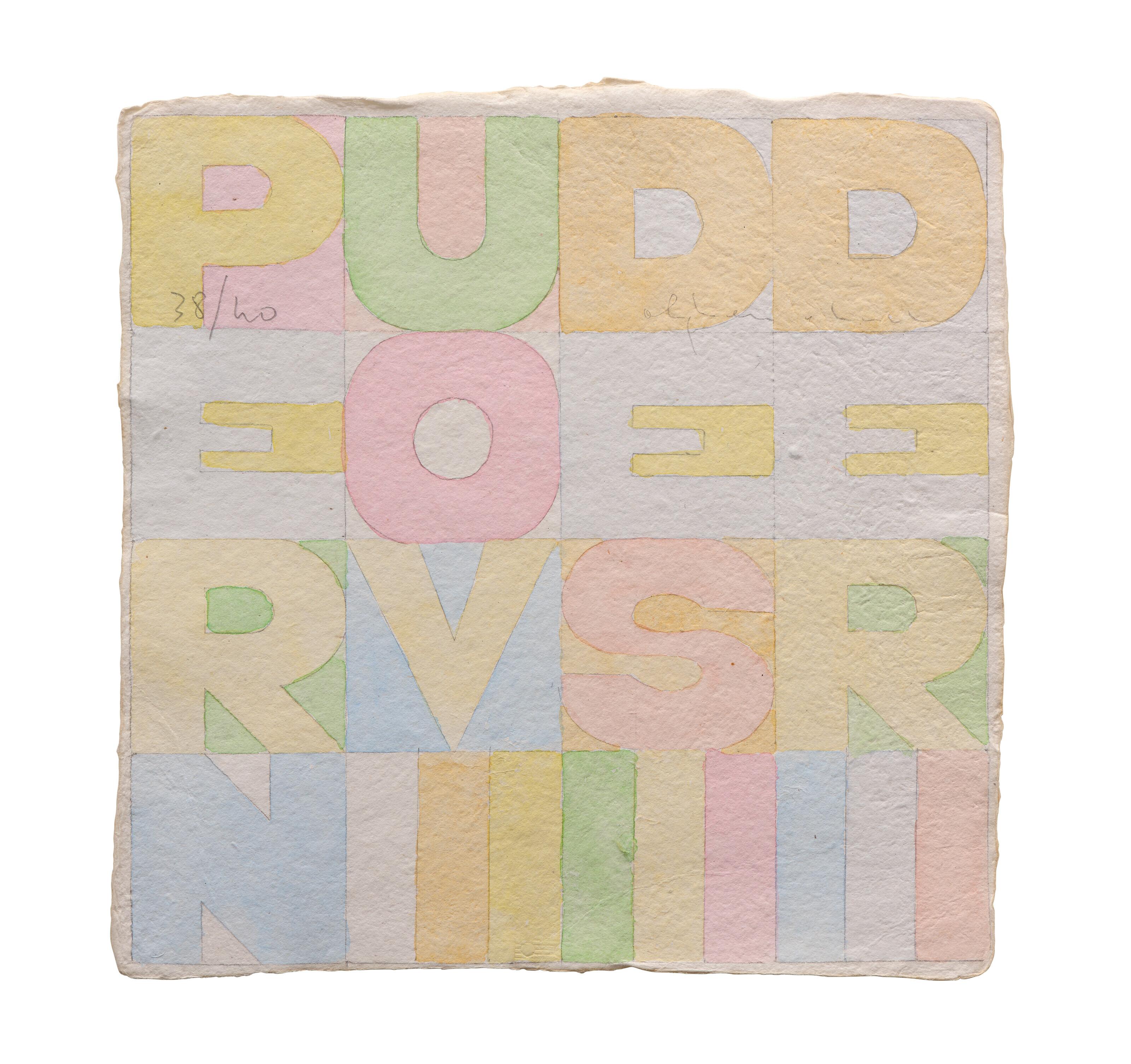 Alighiero Boetti - Per nuovi desideri (Nove quadrati)