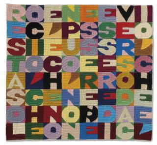 Alighiero Boetti - Resta solo ciò che è e che non può non essere né essere diverso da ciò che è (There remains only what it is and which cannot but be or is different from what it is)