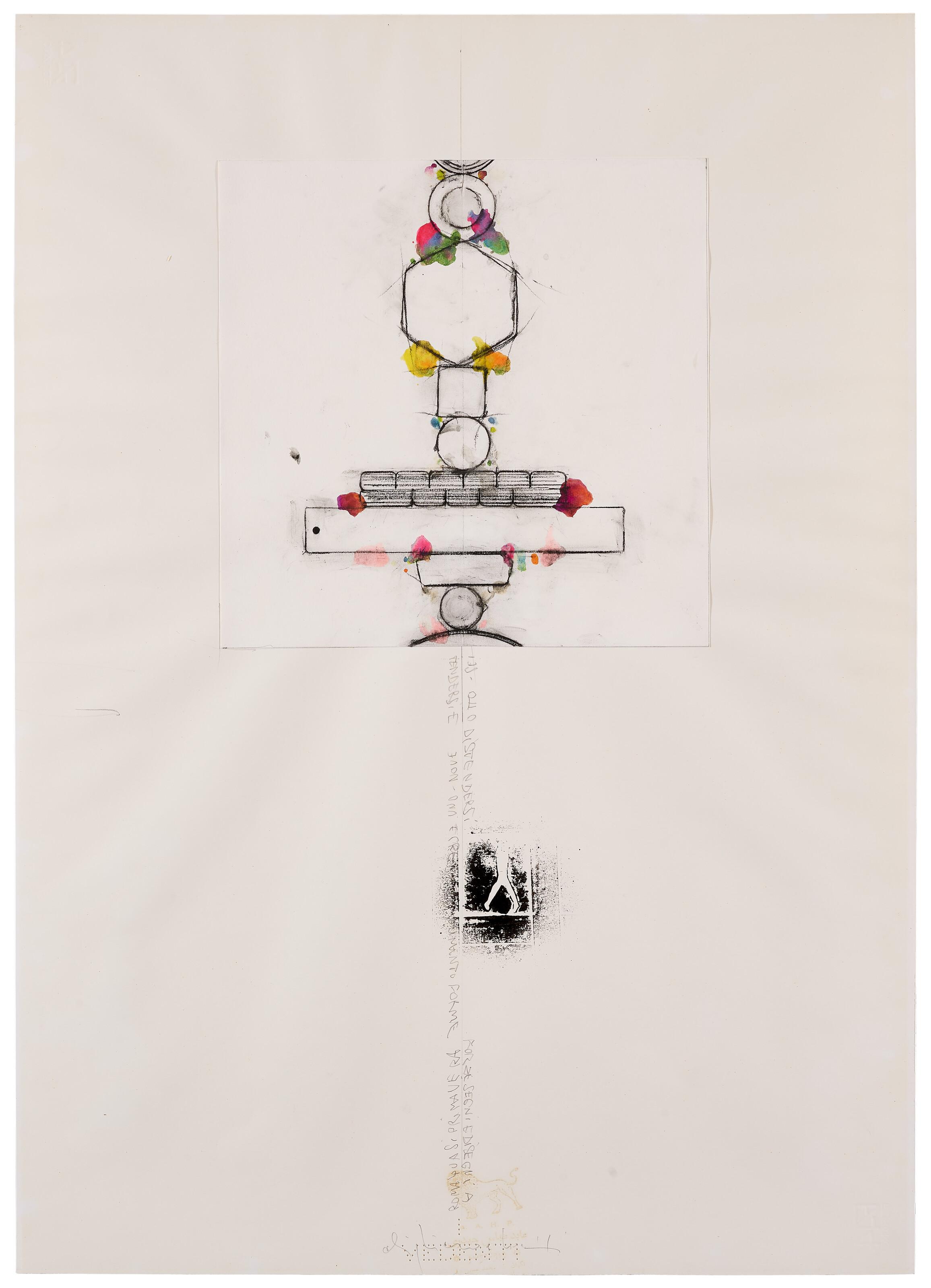 Alighiero Boetti - Senza titolo (Tendersi e distendersi...)