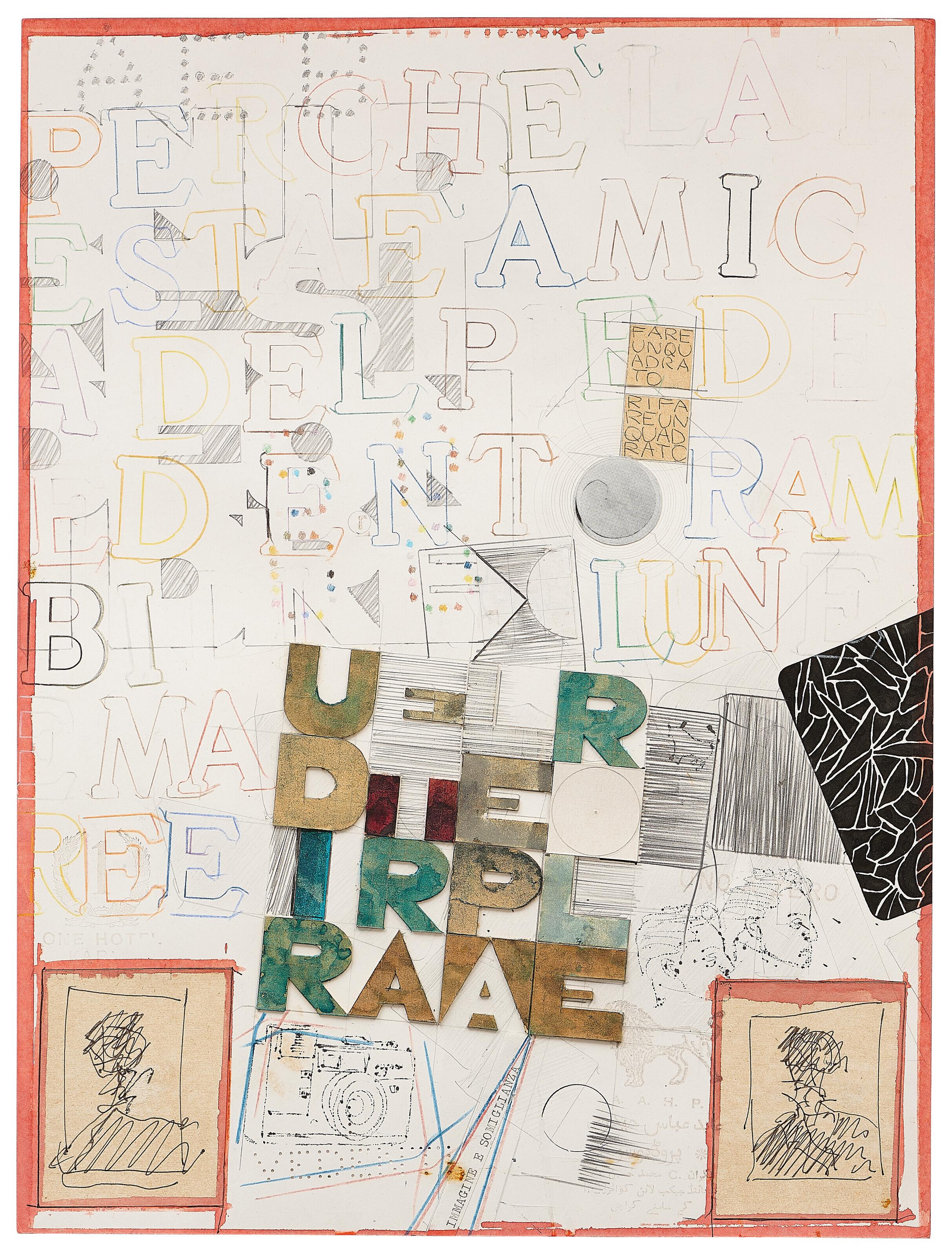 Alighiero Boetti - Senza titolo (Udire tra le parole)