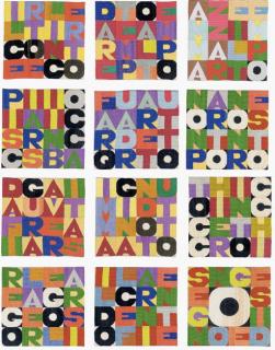 Alighiero Boetti - Untitled (Dodici pezzi Indivisibili)