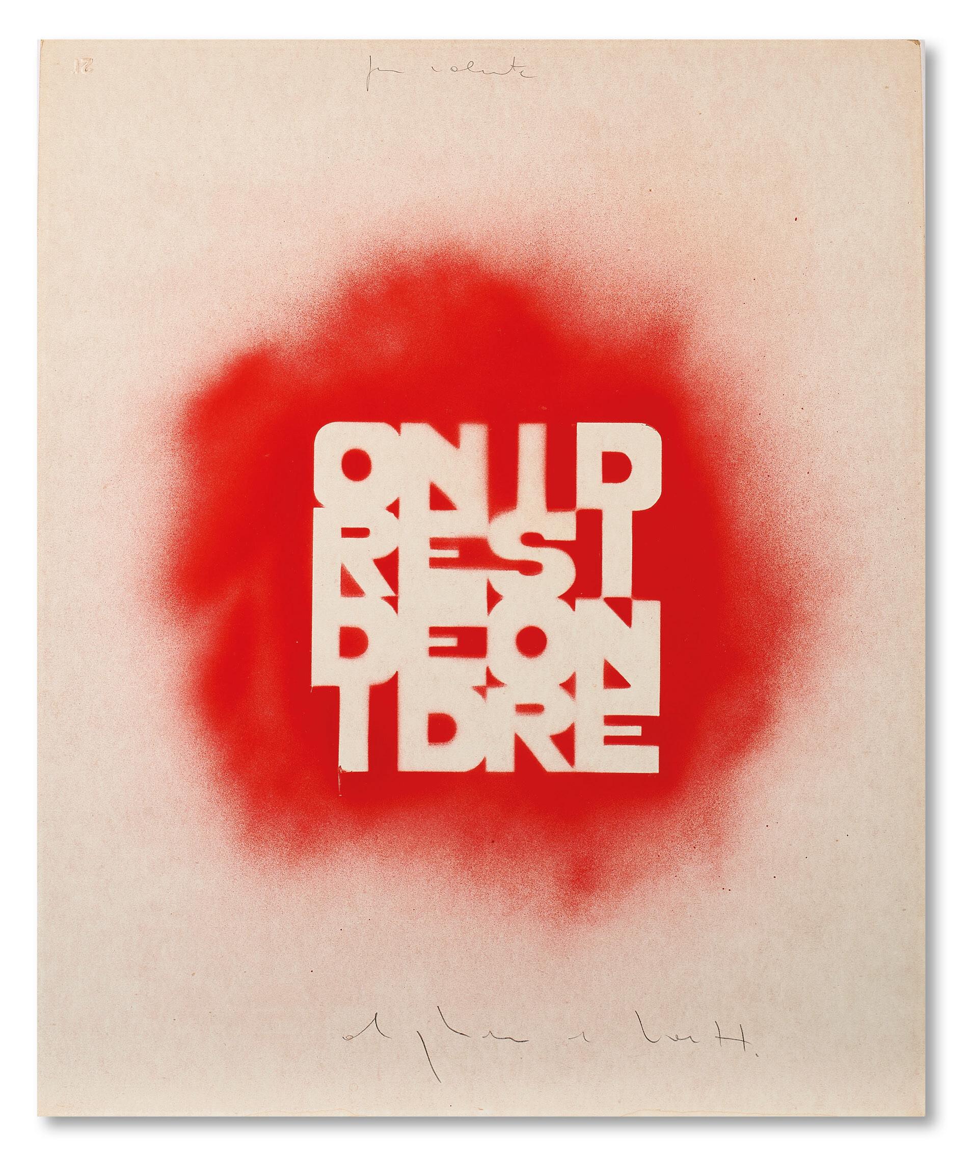 Alighiero Boetti - Untitled (Ordine e disordine)