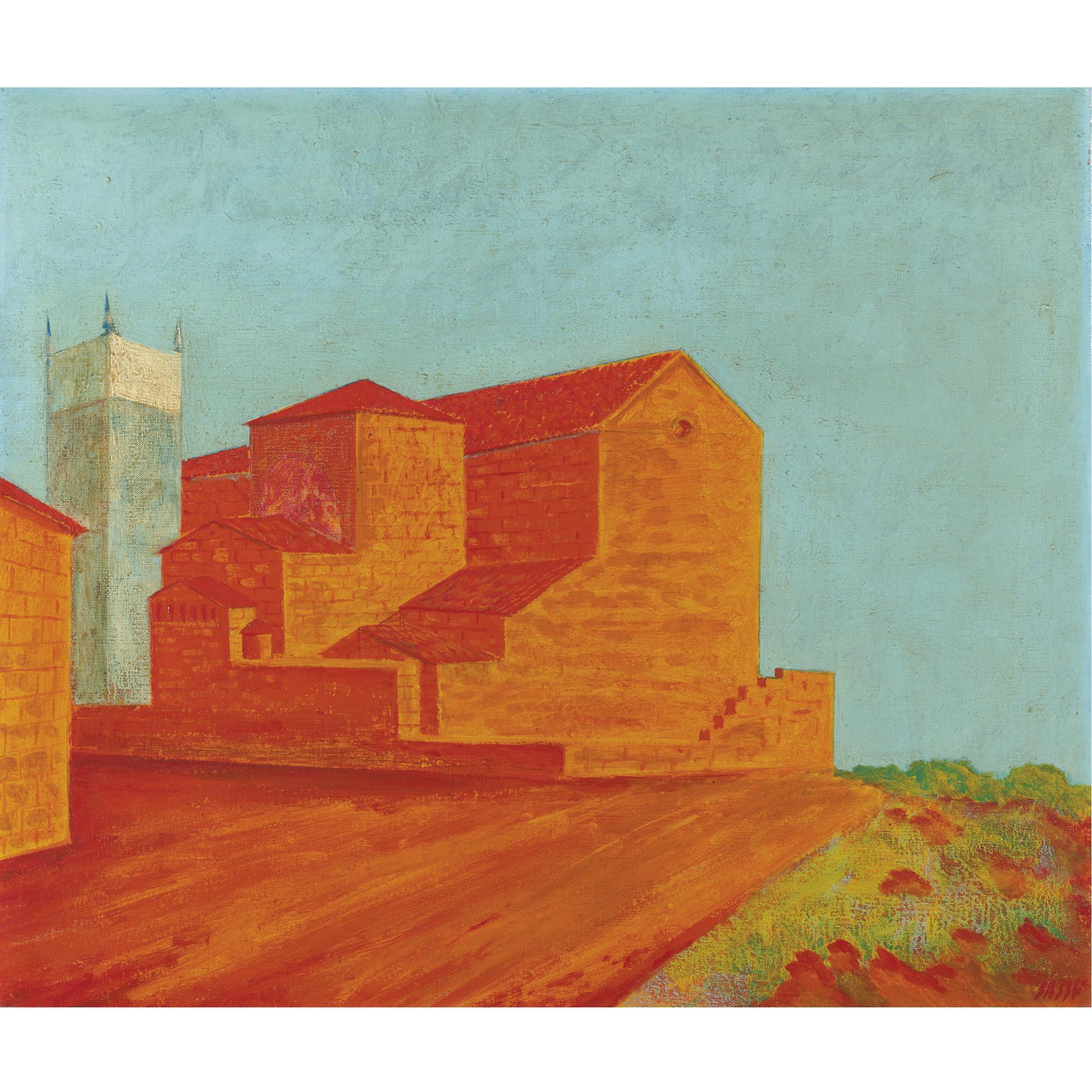 Aligi Sassu - Chiesa D\'Alcudia (Tramonto)