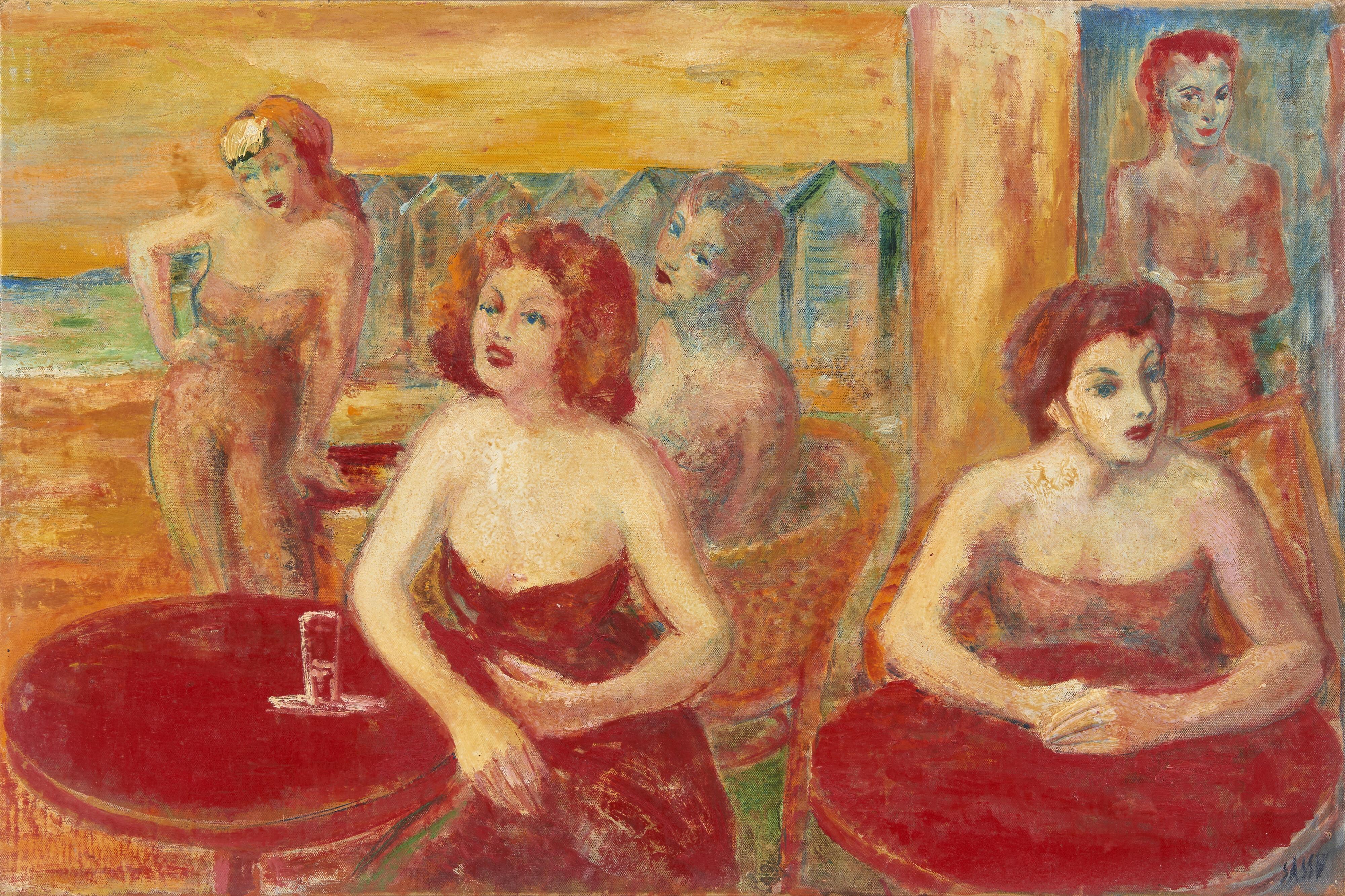 Aligi Sassu - Donne sulla terrazza