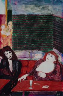 Aligi Sassu - La vecchia mondana