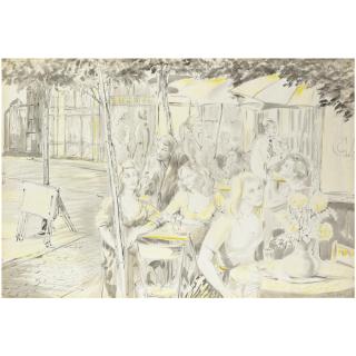 Aligi Sassu - Veduta Parigina