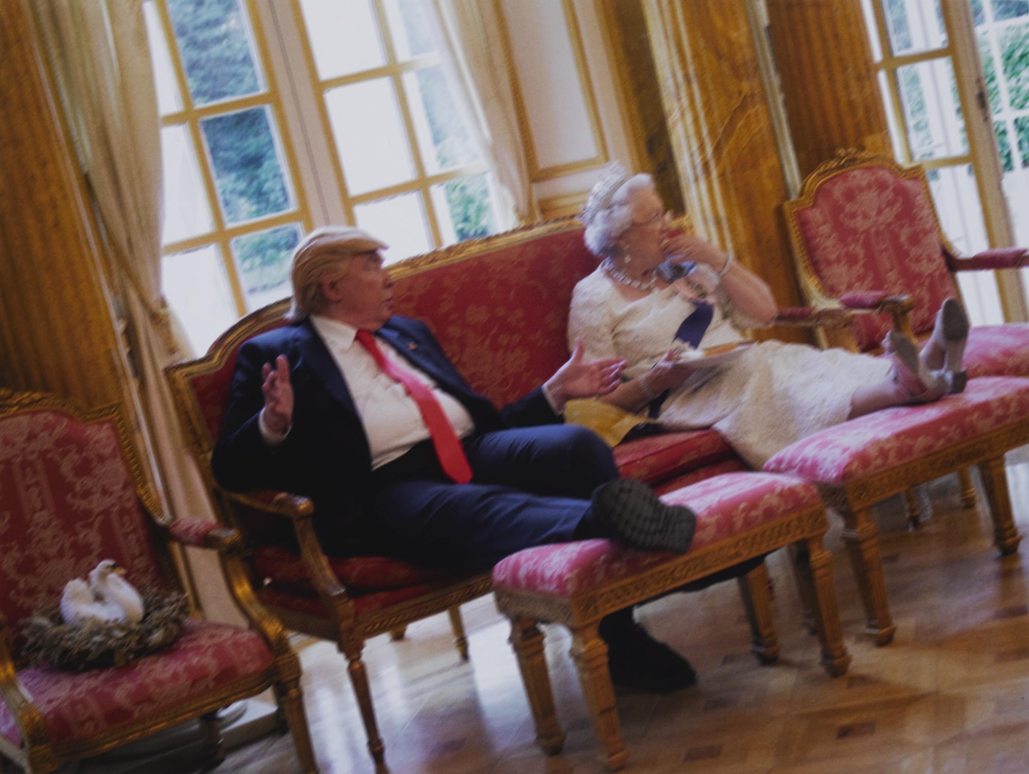 Alison Jackson - Trump And Queen Have Cucumber Sandwiches, 2018