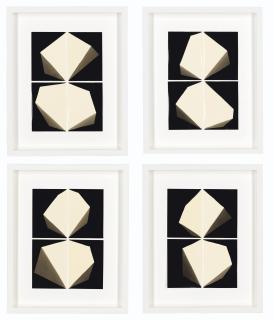 Alison Rossiter - Gevaert Gevarto 47, exact expiration date unknown, ca. 1960, processed in 2014 (#54, #51, #44, #46), from the series Fours