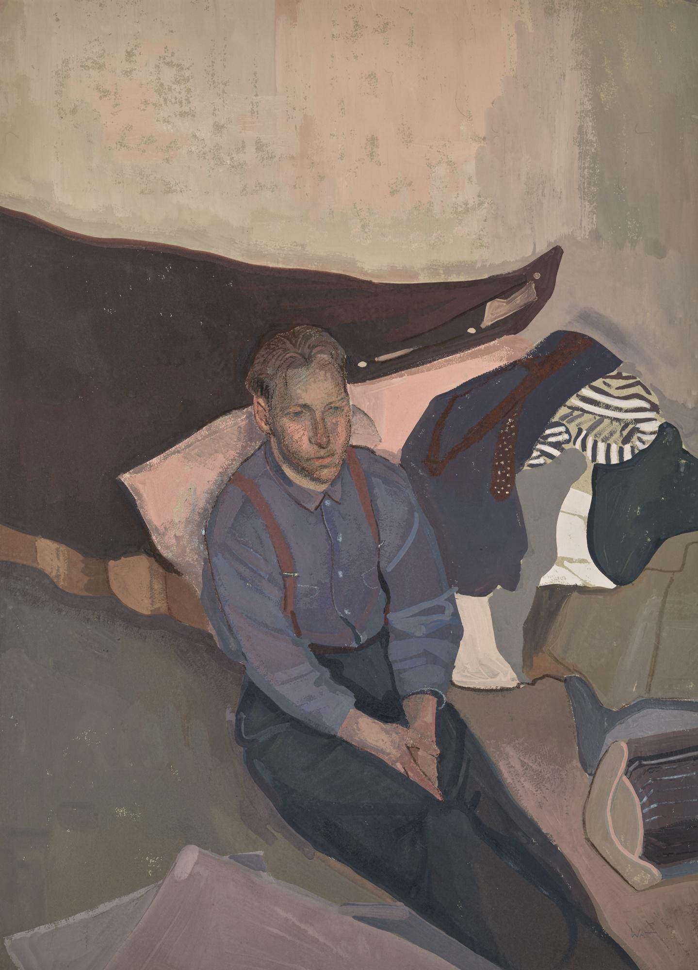Alison Watt - Portrait Of A Young Man By The Bed