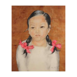 Alix Aymé - Jeune fille aux rubans roses