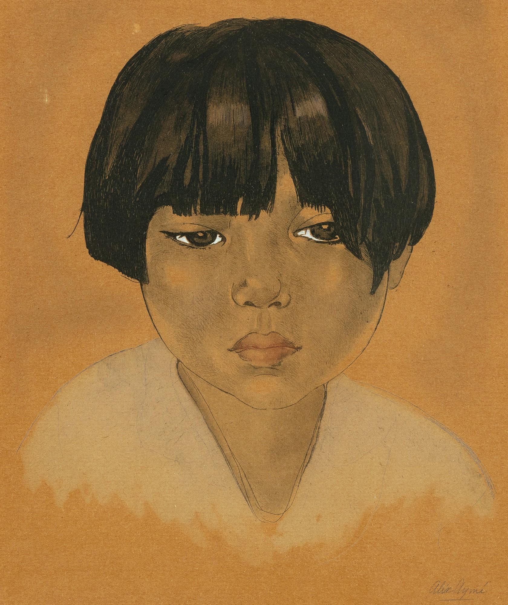 Alix Aymé - Portrait of a Vietnamese girl