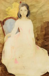 Alix Aymé - Seated Young Lady