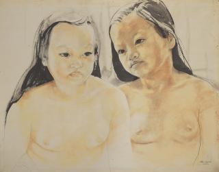 Alix Aymé - Two Young Girls