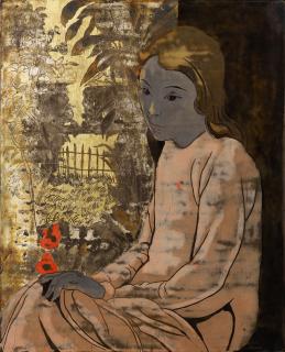 Alix Aymé - Young Vietnamese Woman In A Garden