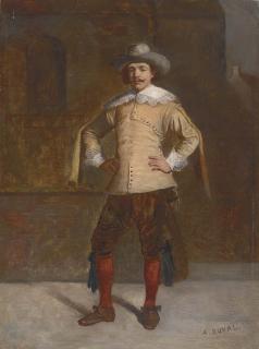 Alix Duval - A musketeer in a courtyard