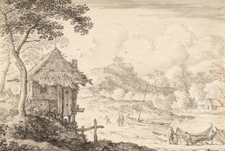 Allaert van Everdingen - Fischer am Strand