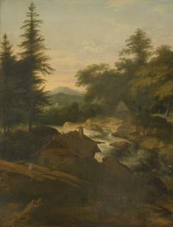 Allaert Van Everdingen - River Landscape With Cottage