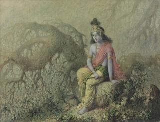 Allah Bux - Untitled (Krishna in Contemplation)