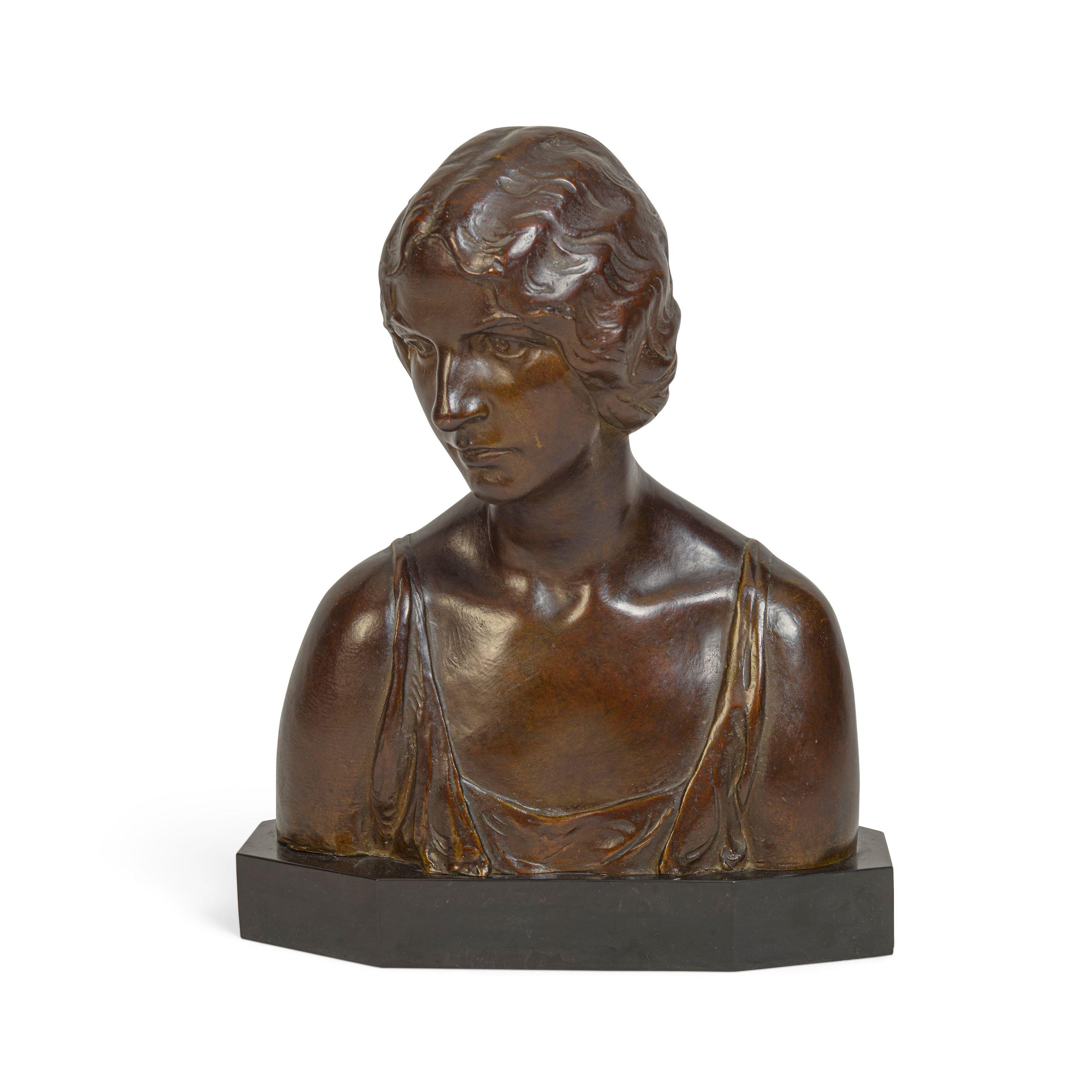 Allan Clark - An American Patinated Bronze Figure: Miss Dick Dempsey