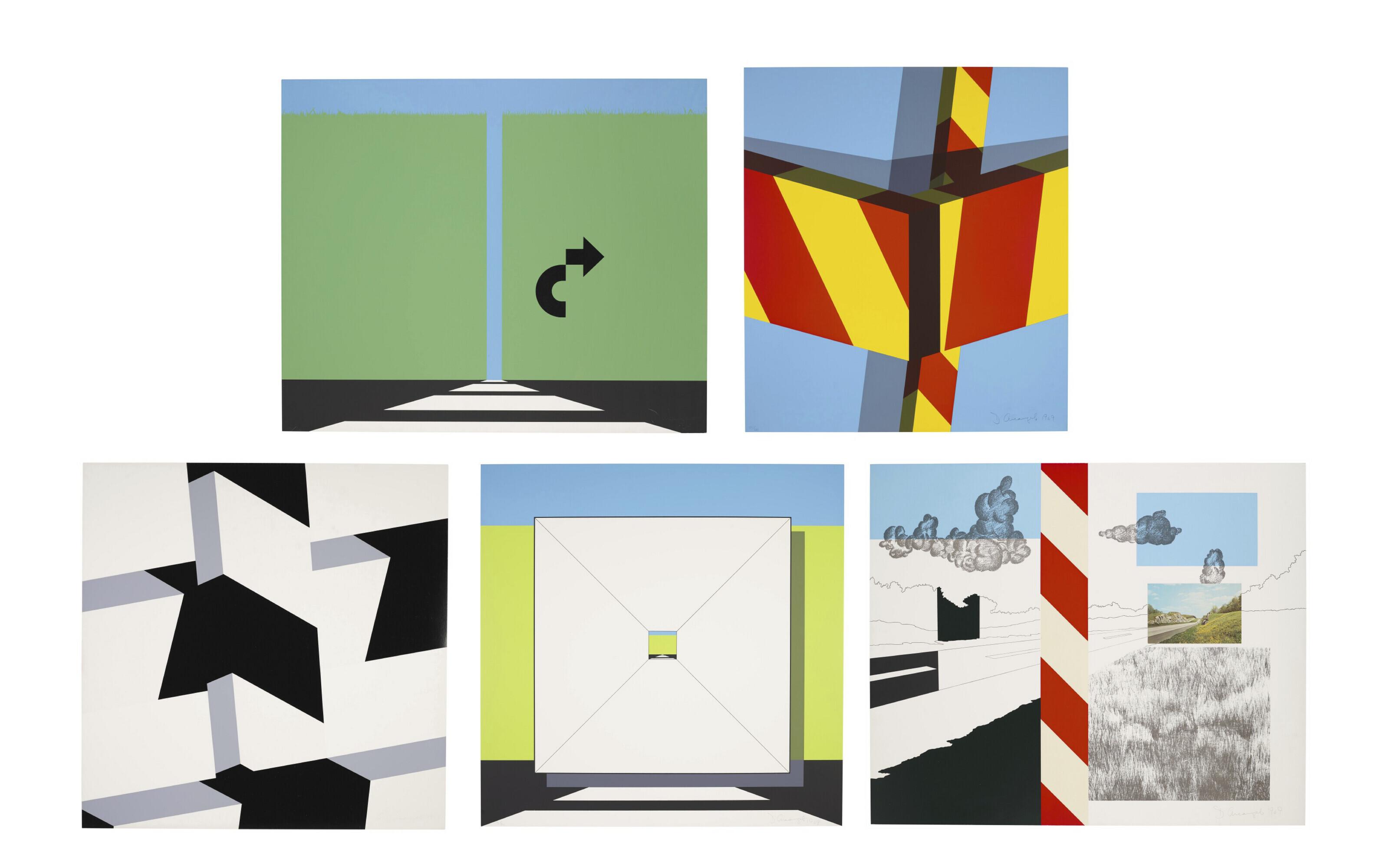 Allan D\'Arcangelo - AAp 12: five prints