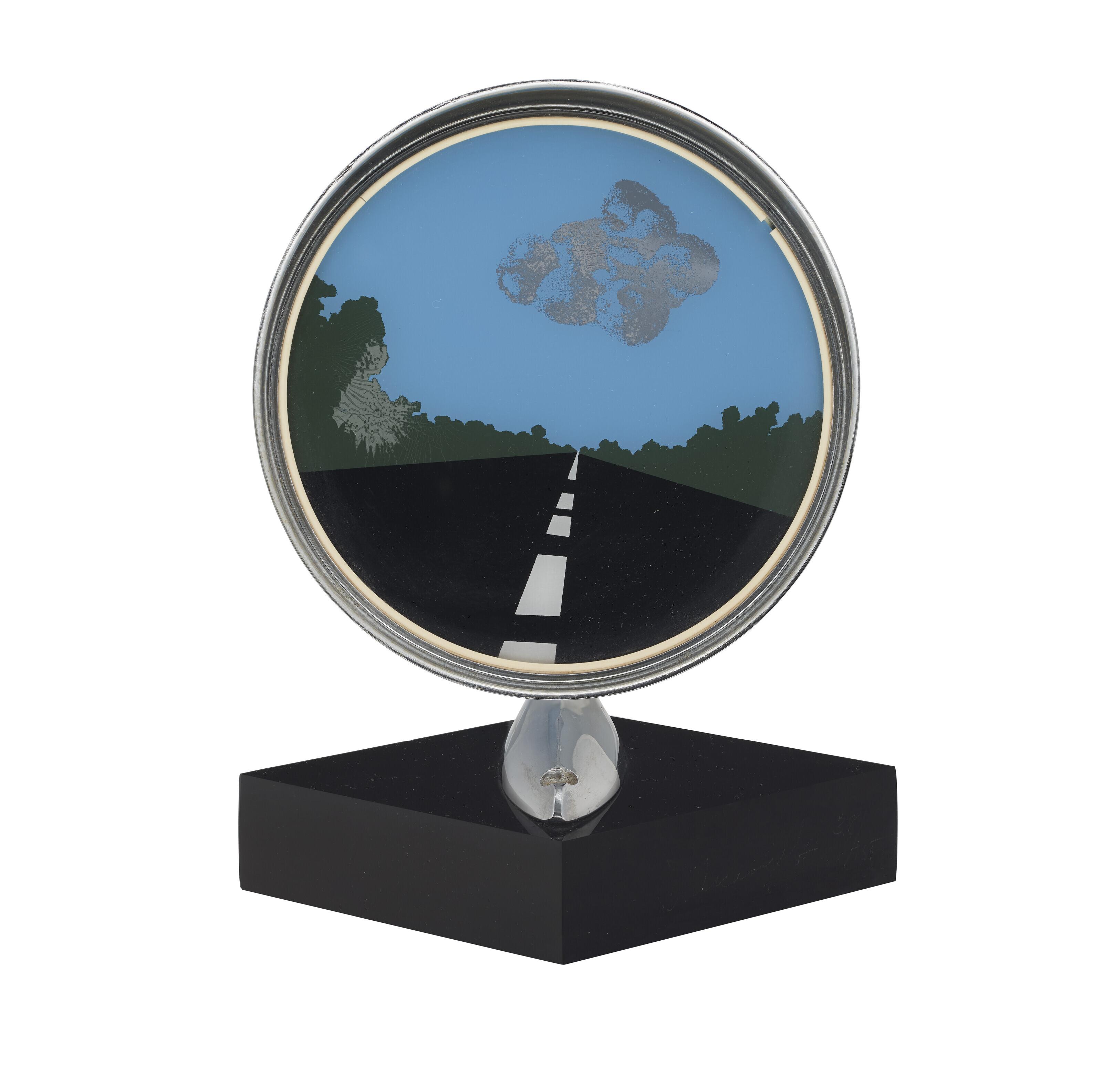 Allan D\'Arcangelo - Side-View Mirror, from 7 Objects in a Box