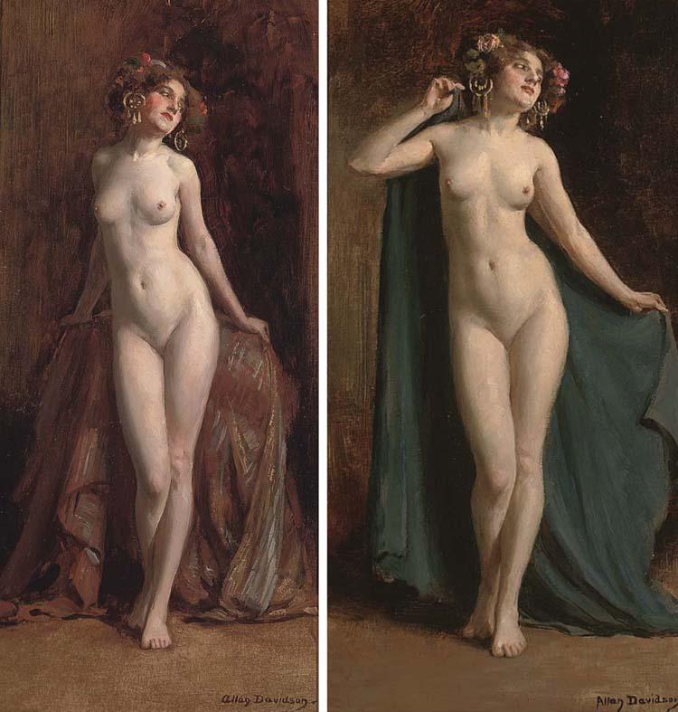 Allan Douglas Davidson - Standing Female Nude