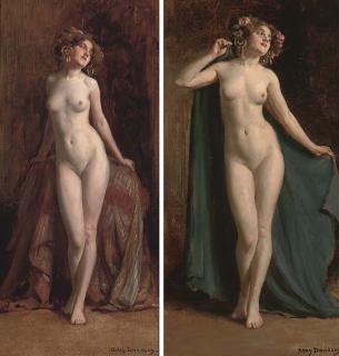 Allan Douglas Davidson - Standing Female Nude