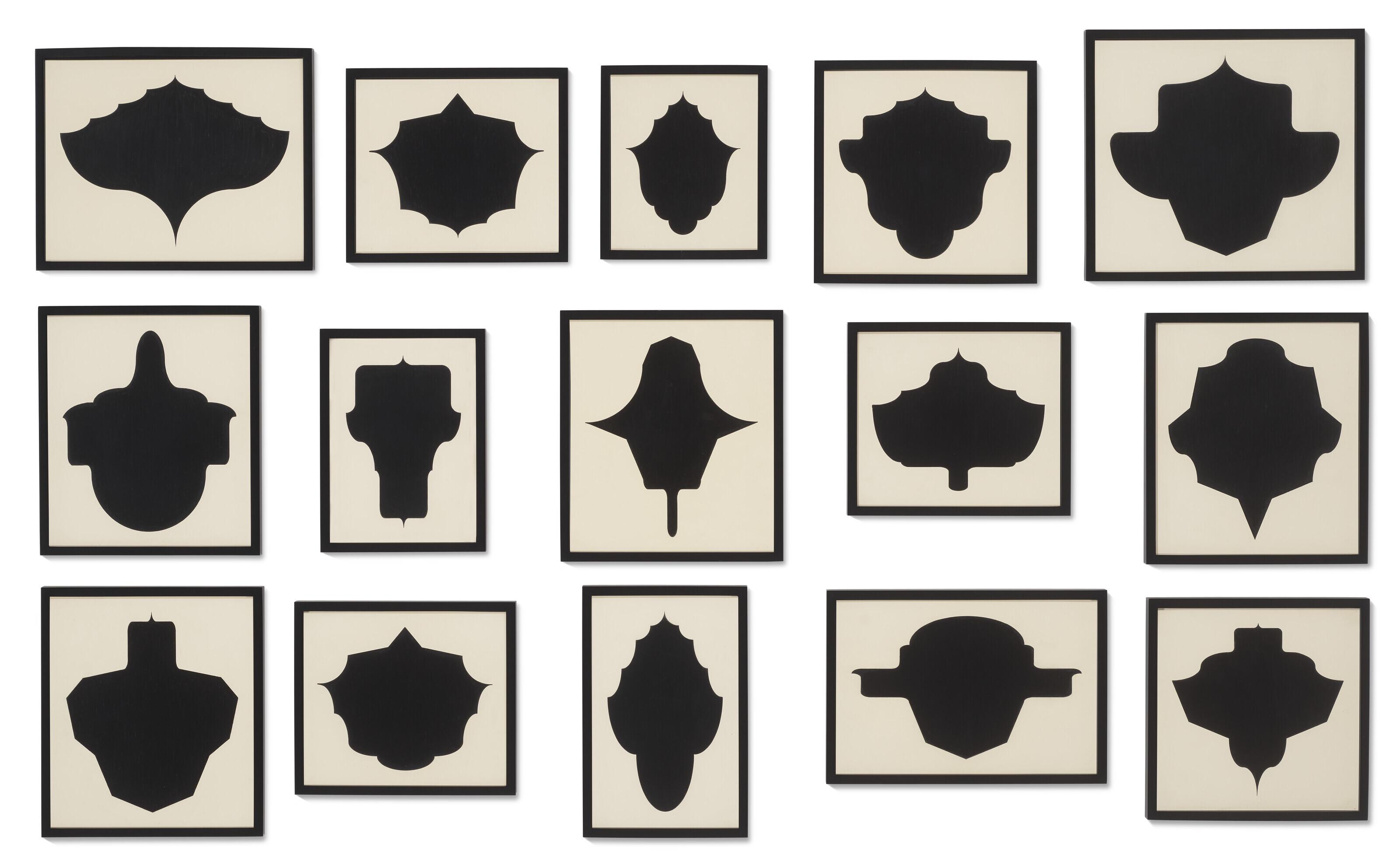 Allan McCollum - Collection of 15 Drawings (No. 4)