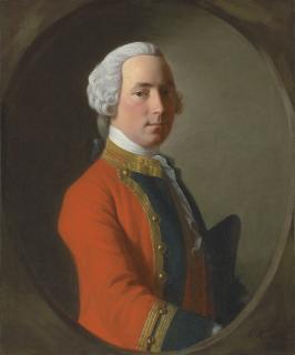 Allan Ramsay, R.A. - Portrait Of Lieutenant John Abercrombie (D. 1758) Of The 1St Foot, The Royal Regiment, Half-Length, In A Feigned Oval