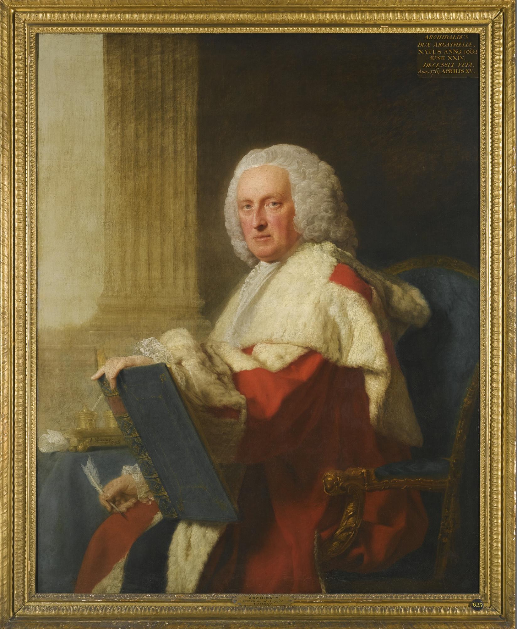 Allan Ramsay - Portrait Of Archibald Campbell, 3Rd Duke Of Argyll (1682–1761)