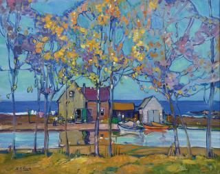 Allen Gilbert Cram - Fisherman\'S Cottages