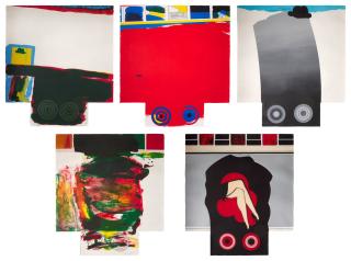 Allen Jones, R.A. - A Fleet of Buses (Lloyd 37a-e)