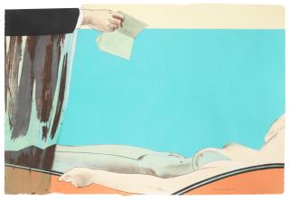 Allen Jones R.A. - Beach Scene; Cue