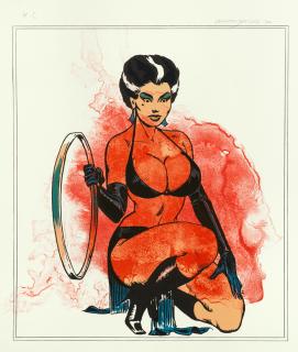 Allen Jones RA - Leg Splash; Kneeling Woman