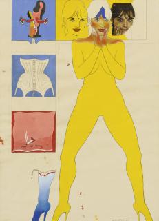 Allen Jones - Study For For The Lips From 11 Pop Artists