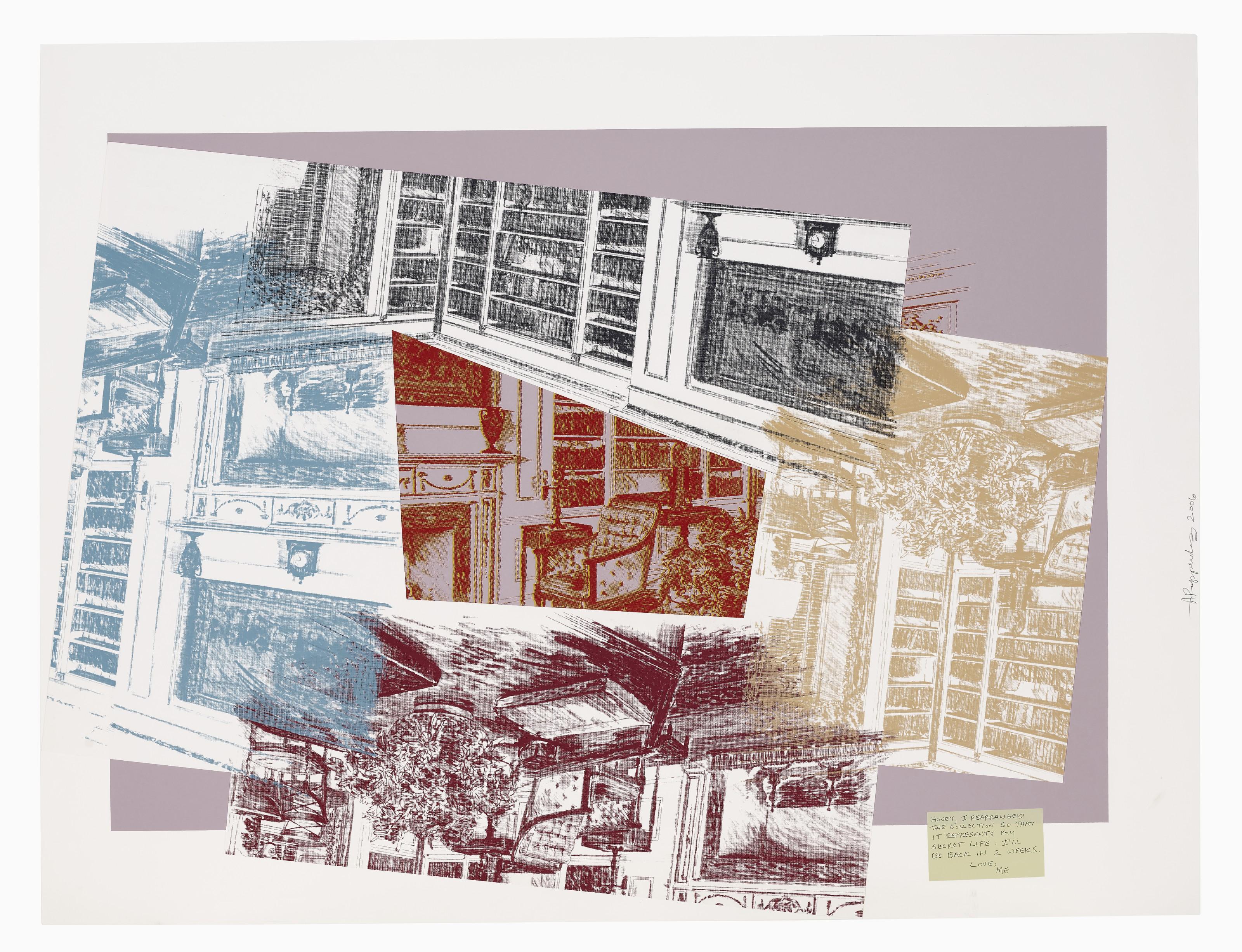 Allen Ruppersberg - Honey, I rearranged the collection so that it represents my secret life. I\'ll be back in two weeks. Love, Me