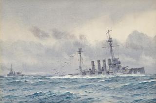 Alma Claude Burlton Cull - The sinking of H.M.S. Warrior after the Battle of Jutland