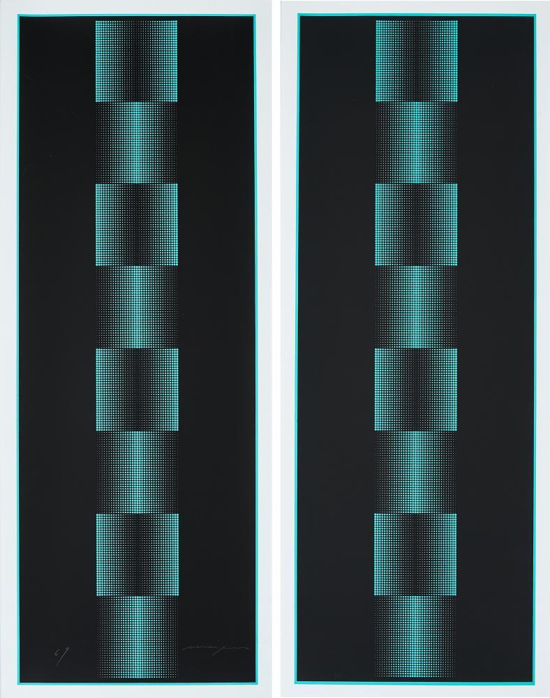 Almir Da Silva Mavignier - Konvolut von 2 Druckgrafiken.