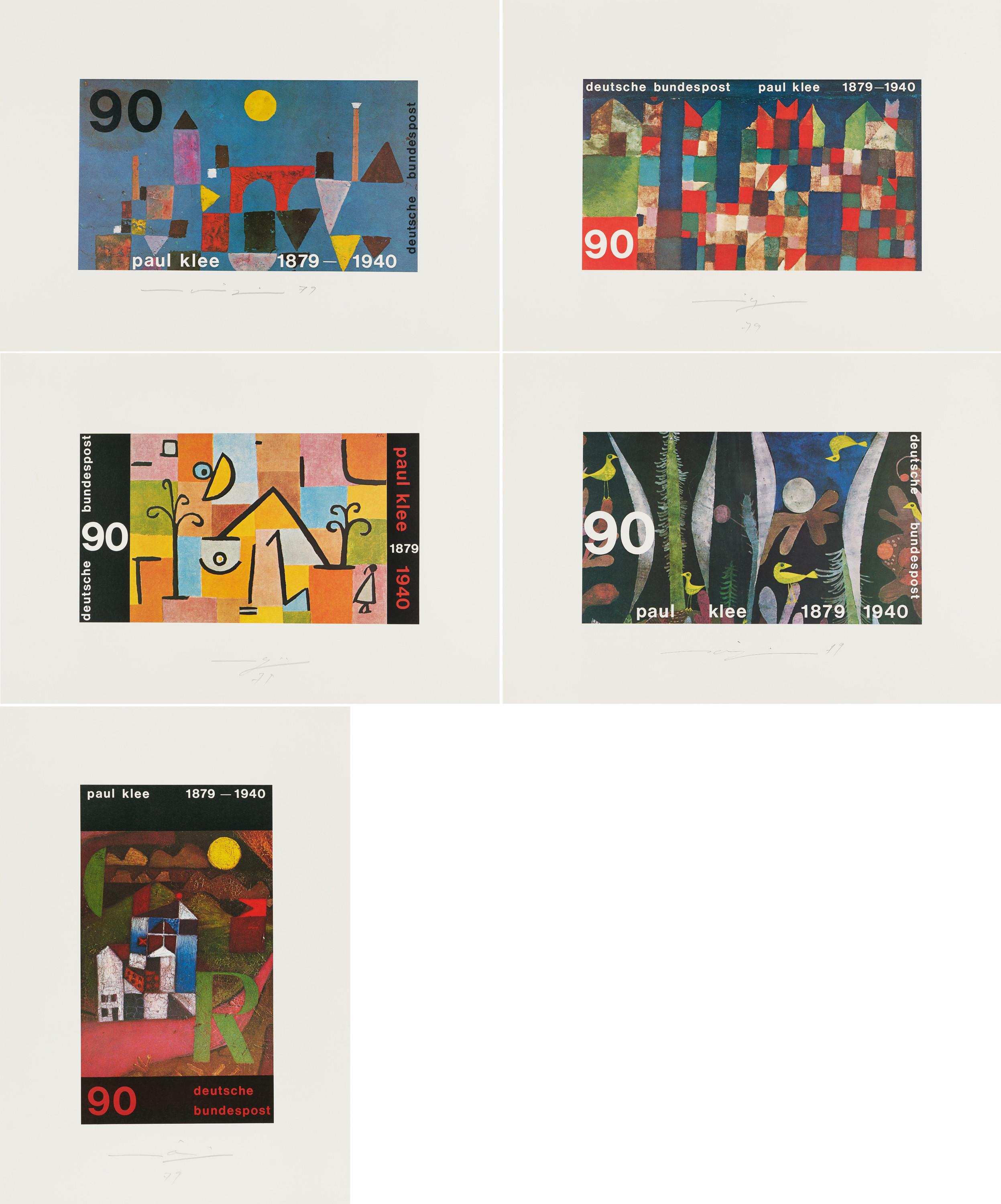 Almir Da Silva Mavignier - Konvolut von 5 Offsets.