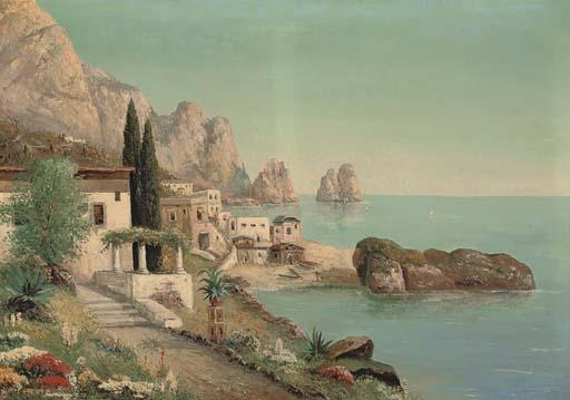Alois Arnegger - A village before I Faraglione, Capri