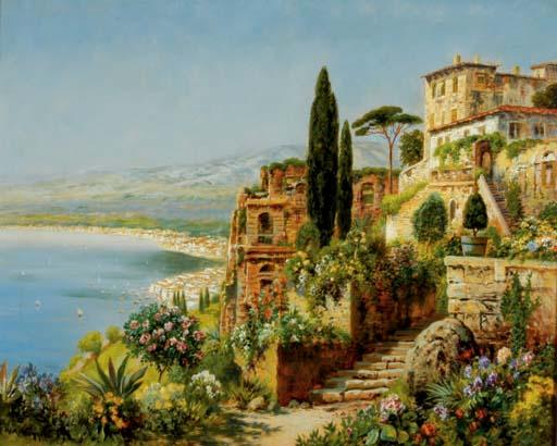 Alois Arnegger - Italian Coastal Scene