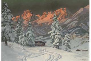 Alois Arnegger - Ski tracks back to the chalet
