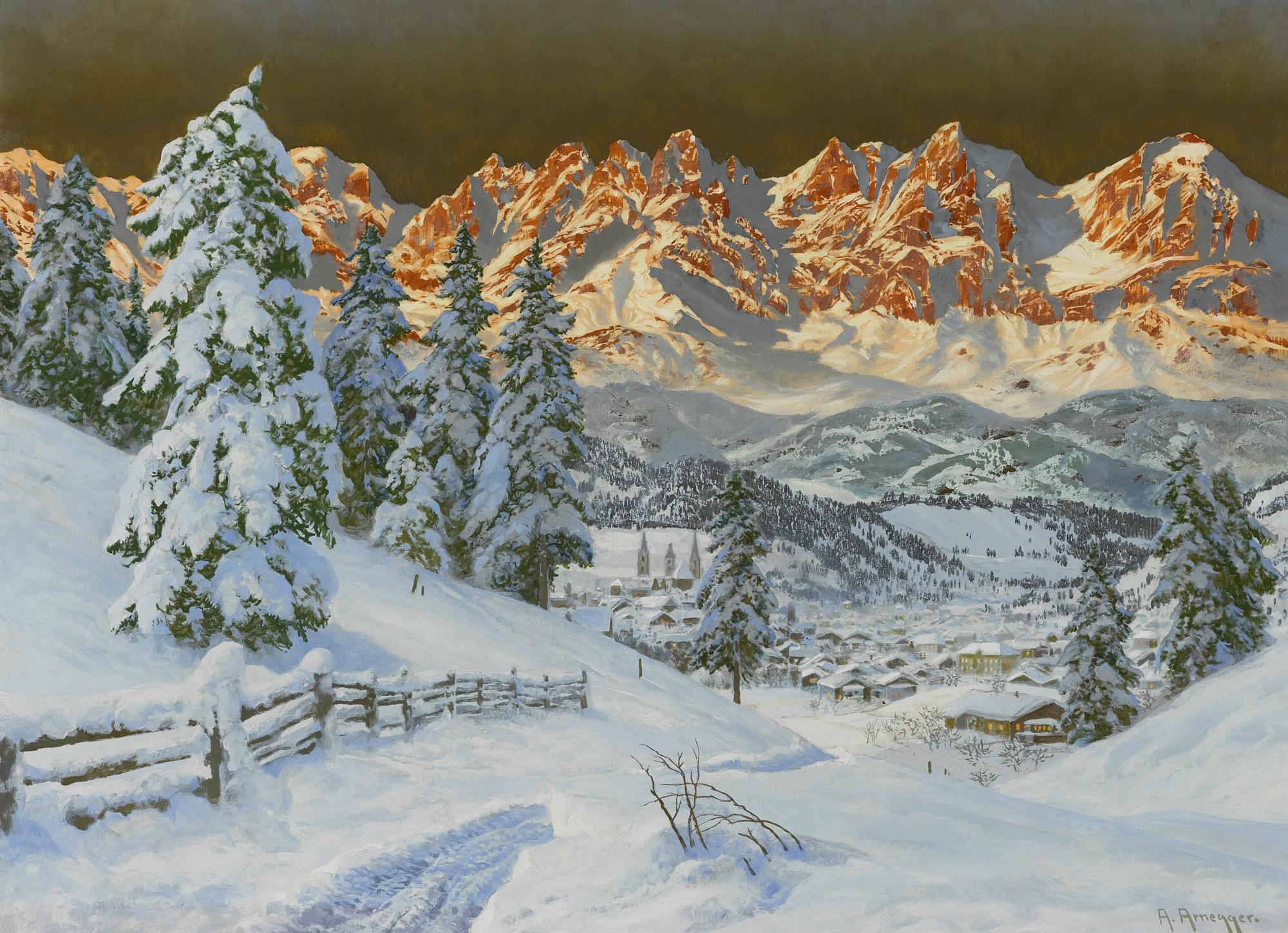 Alois Arnegger - View Of Kitzbühel