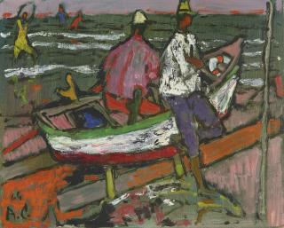 Alois Carigiet - Am Strand, 1964