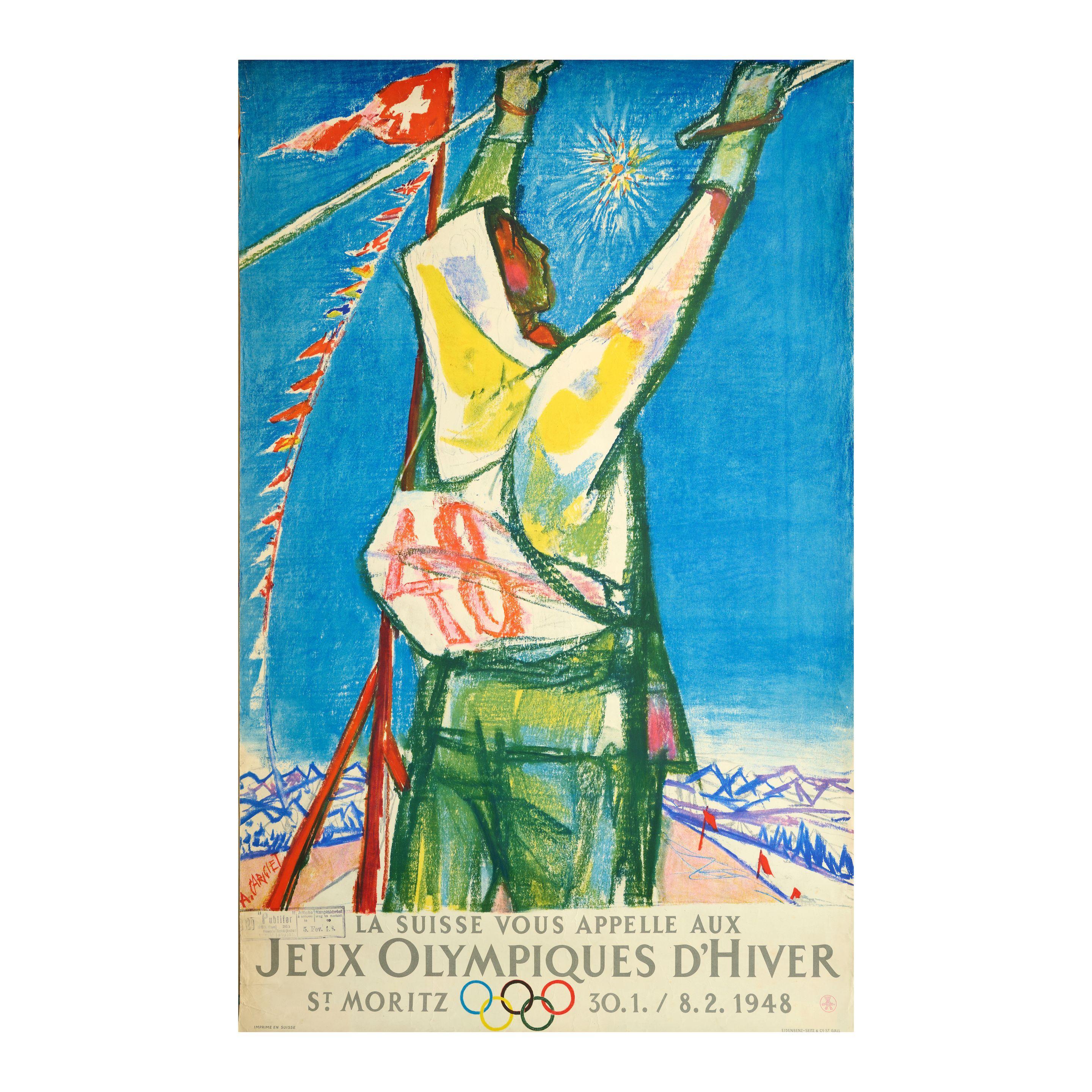 Alois Carigiet - Jeux Olympiques D\'Hiver, St. Moritz