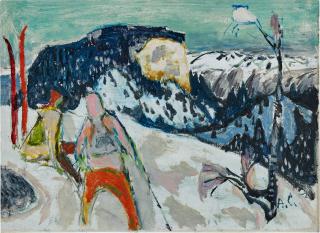 Alois Carigiet - Winter landscape