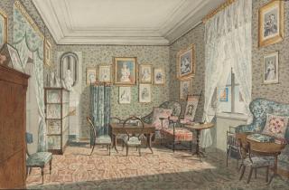 Alois Flad - Blick in ein Damenzimmer