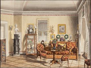 Alois Flad - Blick in ein Wohnzimmer