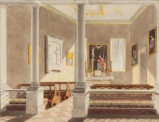 Alois Flad - Blick in eine Kapelle